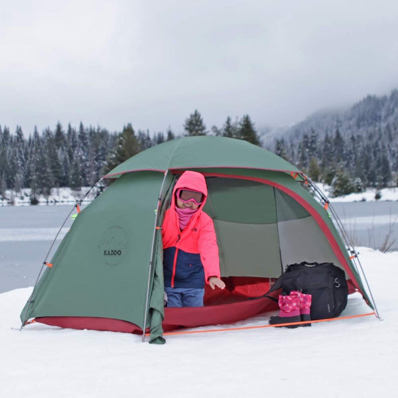 KAZOO Lightweight Backpacking Tent 2 Person Waterproof Camping Tents 2 People Hiking Tents Two Person Aluminum Poles Double Layer - Image 4